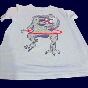 Kids Cat & Jack light blue dinosaur graphic t-shirt in size 16XL. EUC